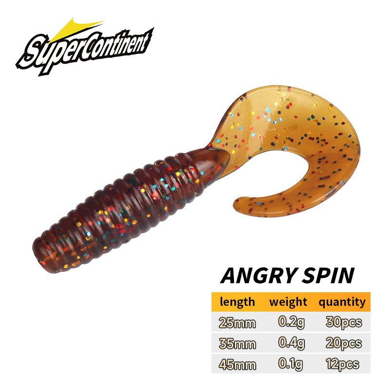 Soft Plastic Lure - Supercontinent Soft Bait Angry Spin 25