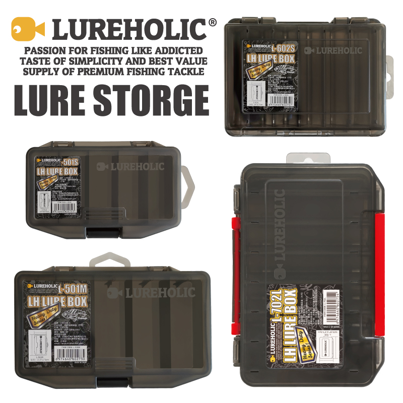 Soft Plastic Lure - LUREHOLIC Köderbox FishingTackle Aufbewahrung Harter Köder