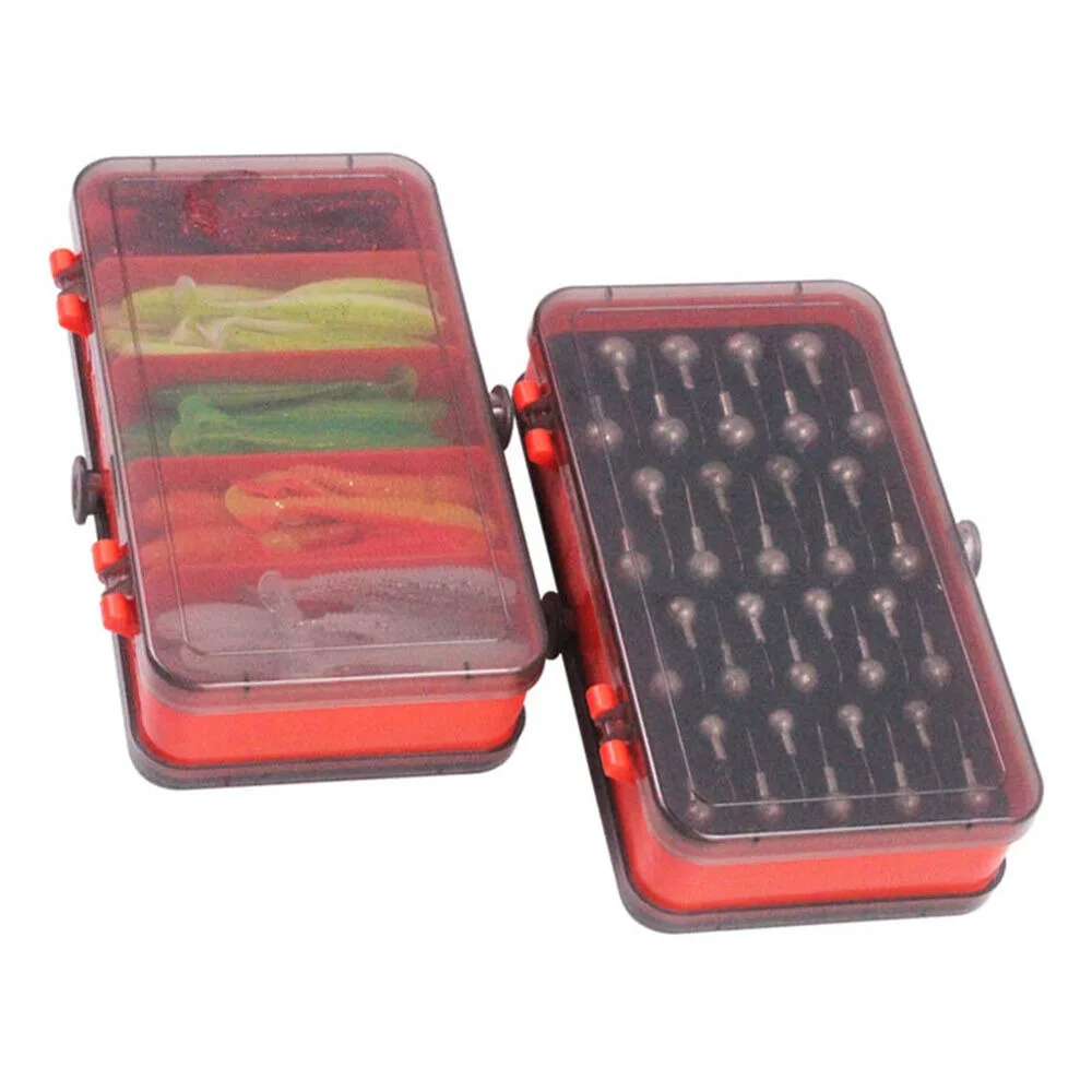 Soft Plastic Lure - Tragbare Doppelseitige Split Köder Box Kurbel