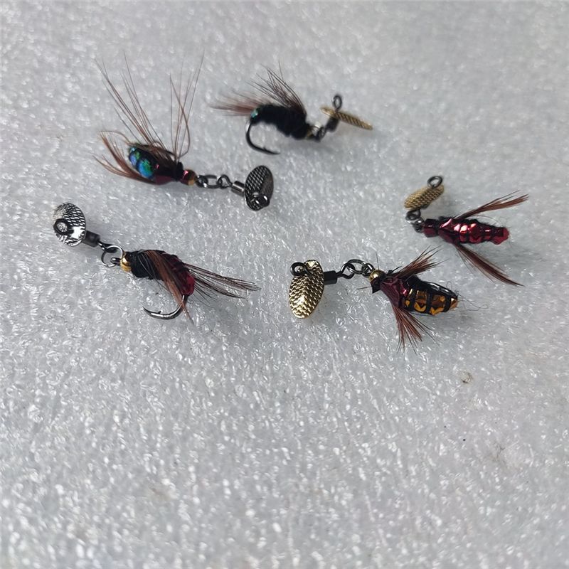 Fishing Gear - T34C Pailletten-Köder Kunstfliegen-Haken Mikro-Objekt Angelset Insekten-Haken