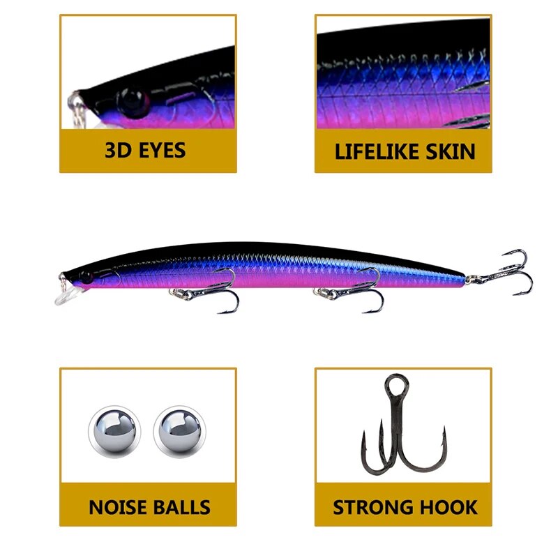 Minnow-Angelköder, Laser-harte – Fishing Equipment Bait Bewertung und Preis