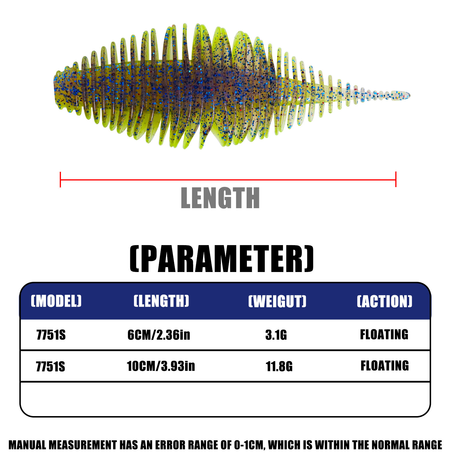 SAMOLLA Wurm Silikon Weicher K – Soft Plastic Lure Bewertung und Preis
