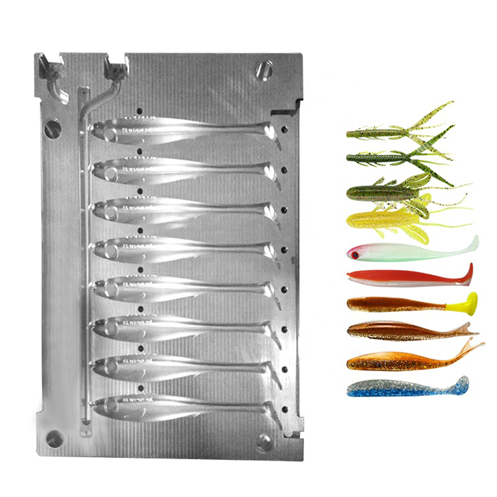 Kundenspezifische Spritzgussfo – Soft Plastic Lure Bewertung und Preis