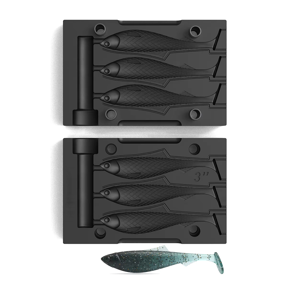 Kundenspezifische Spritzgussfo – Soft Plastic Lure Bewertung und Preis