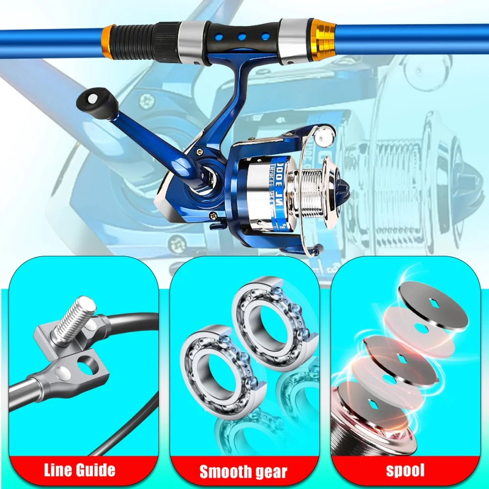 2,1–3,6 m Teleskop-Angelruten- – Fishing Equipment For Kids Bewertung und Preis